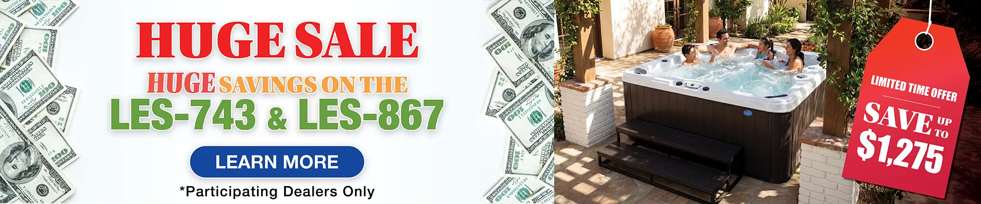 Calspas hot tub being used in a family setting - Depew